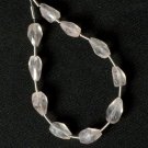 Faceted Rose Quartz (10 Gorgeous Topdrill Drops) 8-10mm long 73-19