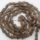 GORGEOUS Smoky Topaz 9-10mm long X6-7mm wide Triangle Gemstones 14.5" str
