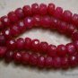 Ruby 4.0-4.6mm (10 Precious Faceted Rondelle Beads) Gemstones Select-A-Size "A-"