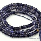 Iolite 3.5-4mm Faceted Rondelle Gemstone Beads 13.5" strand