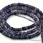 Iolite 3.5-4mm Faceted Rondelle Gemstone Beads 13.5" strand