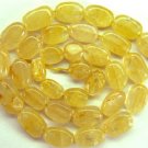 GORGEOUS YELLOW AVENTURINE 11-12mm long x 7-8mm wide OVAL Gemstones 14.5" str