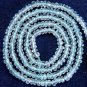 Micro Faceted AQUAMARINE 3-5mm Rondelle Beads 13.5" Str A++ (Select-A-Size)
