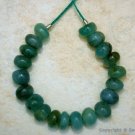 Real Emerald 3-4.5mm diameter (20 Precious Plain Rondelle Beads) Select-A-Size
