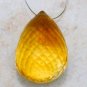 Citrine 17-28mm Long (1 Large Faceted DROP) Low Quality "Grade B" Select-A-Size