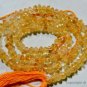 Citrine 3.5-4.5mm Button Loose Gemstone Bead 13.5" strand (Select-A-Size)