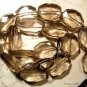 SMOKY TOPAZ 19-23mm long x16-18mm wide FACETED NUGGET 14" strand 85gms A+