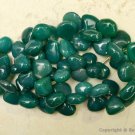 Green Onyx CHALCEDONY 8-13mm Sidedrill HEART (10 Beads) Pick-A-Size
