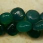 Green Onyx CHALCEDONY 8-13mm Sidedrill HEART (10 Beads) Pick-A-Size
