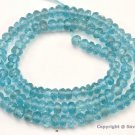 Micro Faceted Apatite 3-5mm Rondelle Gemstone Beads 13.5" str (Select-a-Size) A+