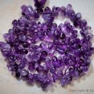 AMETHYST 6-9mm long x 3-4mm wide exotic Sidedrill Drops Gemstone Beads 13.5" str