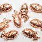 Antiqued Copper Mini Fish 25mm long x 10mm wide (4 Cute Charm) Beads