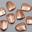 Copper Cabochon Shield Shape 18mm long x10mm wide (8 Spacer) Beads
