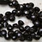 SPINEL BLACK 5-7mm Long FACETED Sidedrill Tear Drops A+ (Pick-A-Lot)