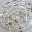 CRYSTAL Quartz Snowy White 10x7mm Oval  Gemstone Beads 14.5" str