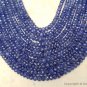 Precious SAPPHIRE 3mm-5mm Graduated FACETED Rondelle Gemstones 6" Str 30 Ctw A++