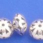 925 SILVER Victorian Filigere12mm diameter X 7mm wide Rondelle 4 Bead S33
