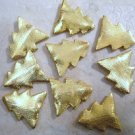 HANDCRAFTED Gold Polished 17X15mm (4 Loose Xmas Spacers) G33