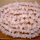 Rose Quartz 5-8mm Gemstone Chips 35" /17.5" strand (Select-A-Size)