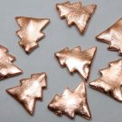 HANDCRAFTED Copper 17mm longX15mm wide Xmas TREE (10 Loose Spacers) C234