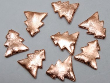HANDCRAFTED Copper 17mm longX15mm wide Xmas TREE (10 Loose Spacers) C234