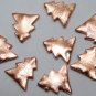 HANDCRAFTED Copper 17mm longX15mm wide Xmas TREE (10 Loose Spacers) C234