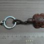 Three Handmade Wooden Sea Turtle Key Chains
