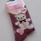 One pair ladies womens girls teddy bear winter ankle socks