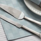 Glimmering Pearl Heart Cake Serving Set - Personalized
