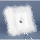 "Winter Dazzle" Ring Pillow with Heart Charm
