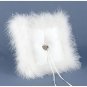 "Winter Dazzle" Ring Pillow with Heart Charm