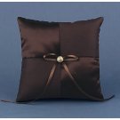 "Mocha Dream" Wedding Rings Ceremony Pillow