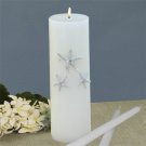 Beach Theme Wedding Unity Candle Set (Real Starfish & Swarovski Crystals) - White or Ivory