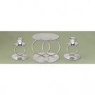 Wedding Rings Unity Candle Stands - Gold or Silver