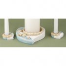 "Seaside Jewels" Beach Theme Wedding Unity Candle Holders
