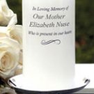 Personalized Wedding Memorial Candle and Stand
