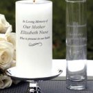 Personalized Engraved Wedding Memorial Candle Set and Budvase