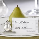 Set of 4  "The Perfect Pair" Silver Wedding Reception Placecard Holders