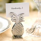 Set of 4 Silver Pineapple Wedding Reception Placecard Holders
