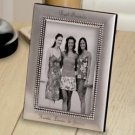Engraved Beaded Silver Picture Frame - Personalized Gift