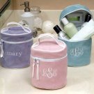 Personalized Suede-finish Embroidered Toiletry Bag Bridesmaid Gift