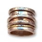 SPINNING SPINNER swivel silver gold ring band R038