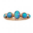 9K ROSE GOLD RING SET WITH Opal gemstone R319O