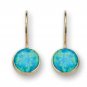 BUY 9K GOLD OPAL EARRINGS AQUAMARINE opals EARRING E093