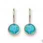 BUY 9K GOLD OPAL EARRINGS AQUAMARINE opals EARRING E093