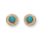 GOLD OPAL stud gemstone earrings jewelry new E100