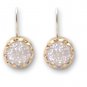 WOMEN LADY Drusy Druzy Agate Geode in 925 STERLING silver earrings E033D