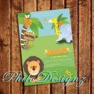 Animal Theme Birthday Card