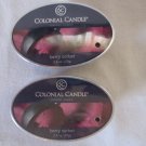 2 Colonial Candle Simmer Snaps"BERRY SORBET"2.4 oz wax melts/ tarts