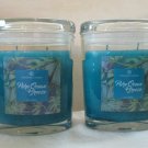 2 Colonial Candle 8 oz ~PURE OCEAN BREEZE~ Scented Oval Jar w/ lid